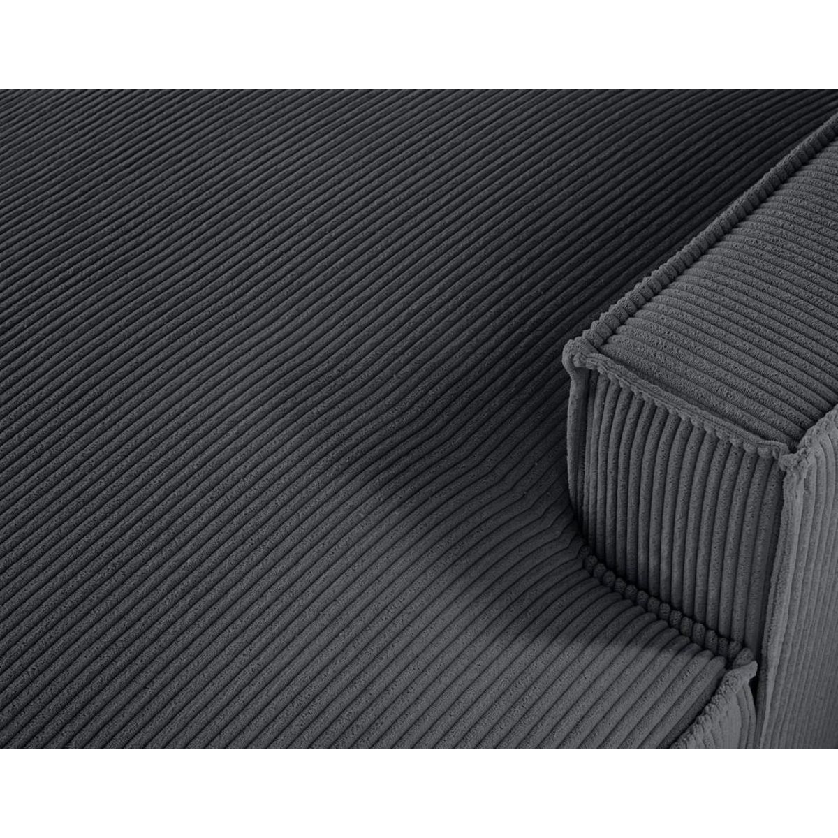 LISA DESIGN Spiaggia - canapé panoramique d'angle gauche - 7 places - en velours côtelé