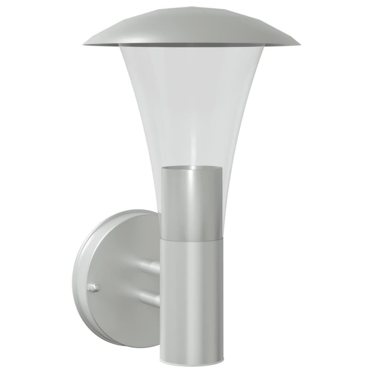VIDAXL Applique murale d'exterieur argente acier inoxydable