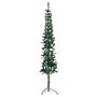 Voir la diapositive 3 : VIDAXL Demi sapin de Noël artificiel mince avec support Vert 150 cm