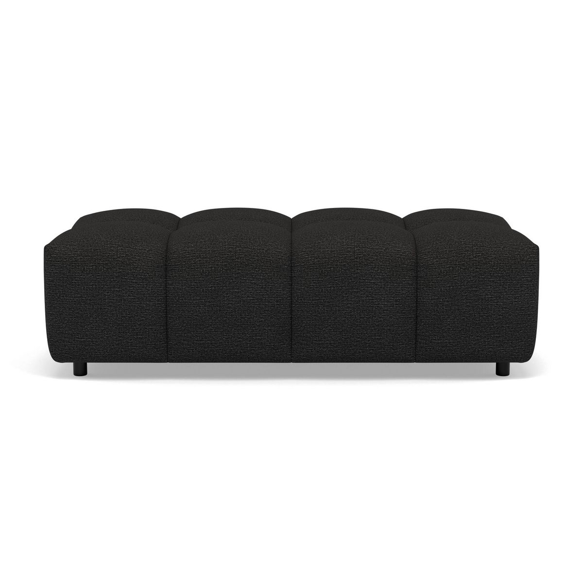 LISA DESIGN Adelaide - pouf en tissu texturé