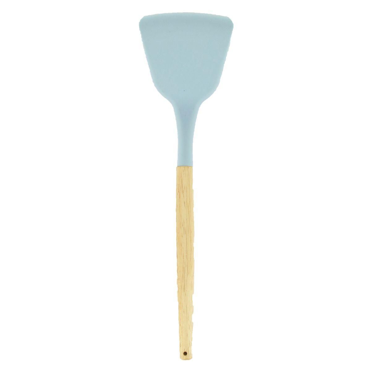 Fackelmann Set d'ustensiles de cuisine en bois avec pot de rangement 32 cm Fackelmann