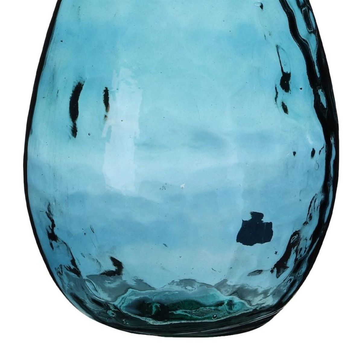 FORNORD Vase Lou verre recyclé bleu 12L D25 H47