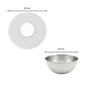 Voir la diapositive 2 : Fackelmann Duo Bol à mixer en inox et Couvercle 25 cm anti projections Fackelmann