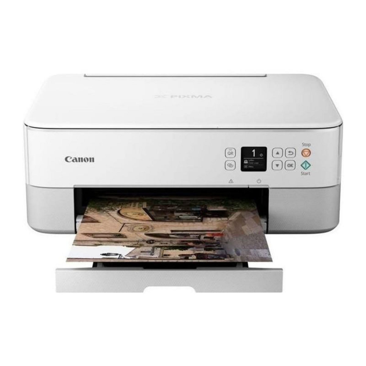 Canon Imprimante Jet dencre Multifonction - CANON PIXMA TS5351a - WiFi - Blanc - Grade B -