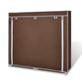 Voir la diapositive 4 : VIDAXL Armoire a chaussures avec housse 115 x 28 x 110 cm Tissu Marron