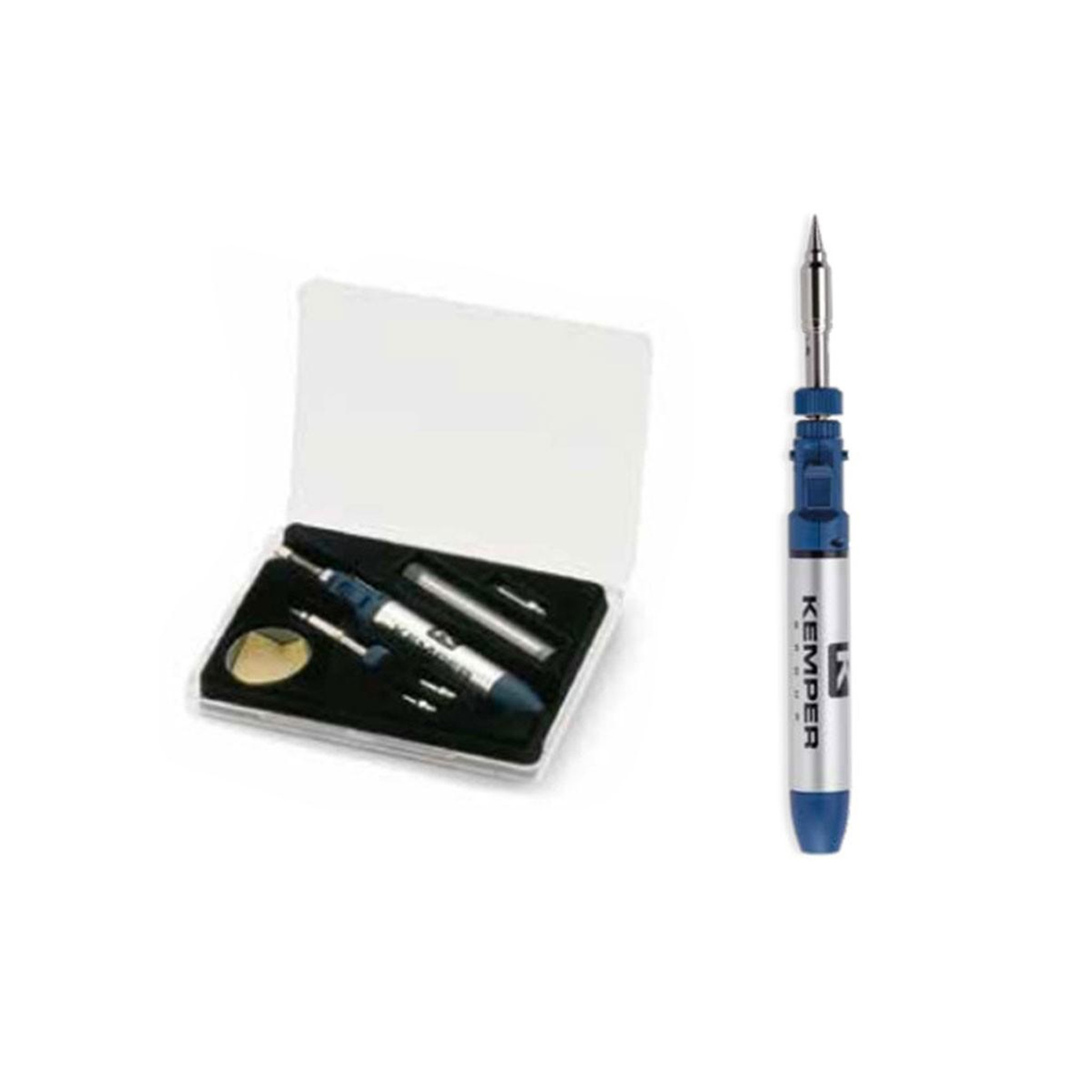 Kemper Kit microsoudure pyrogravure 1800w + recharge gaz + accessoires + mallette kemper
