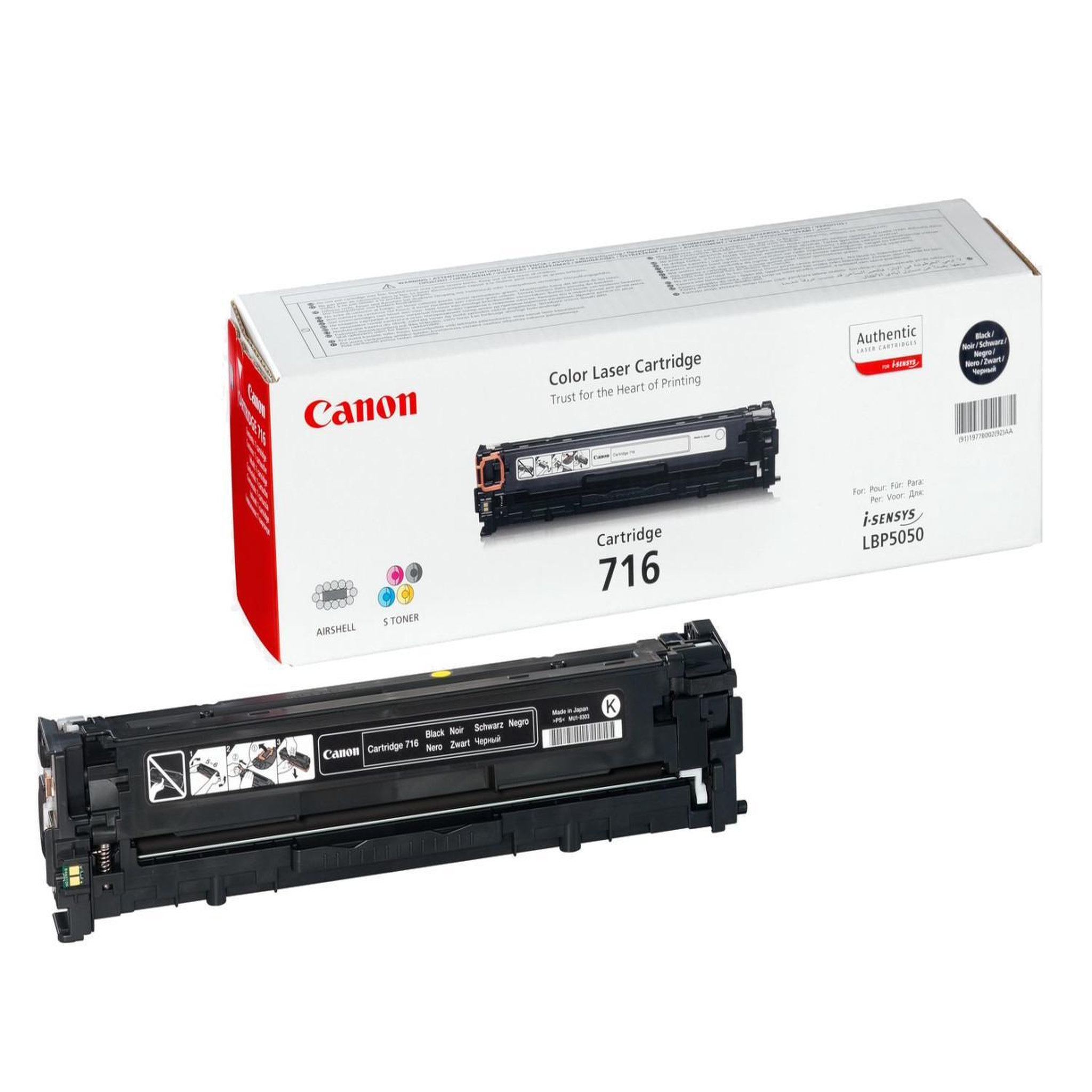Voir la diapositive 2 : Canon Canon 716 Toner Laser Noir