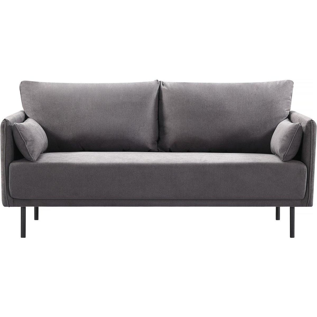 Habitat et Jardin Canapé fixe tissu  Rudy  - 180.5 x 78 x 52 cm - 3 places - Gris foncé