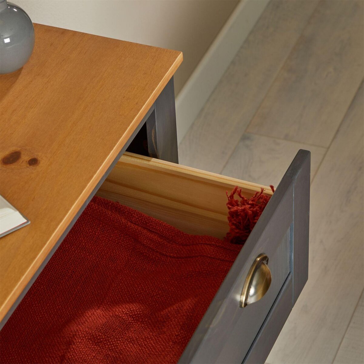 IDIMEX Commode BOLTON avec 4 tiroirs, en pin massif