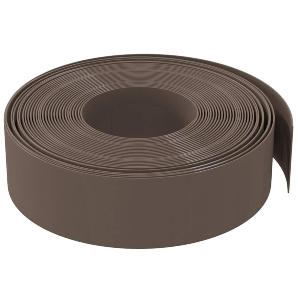 VIDAXL Bordure de jardin marron 10 m 15 cm polyethylene