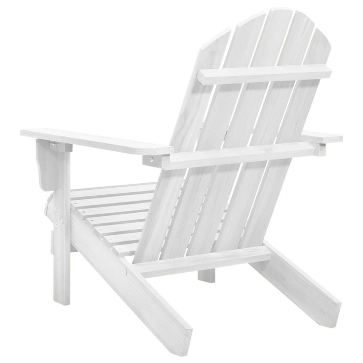 VIDAXL Chaise de jardin bois blanc
