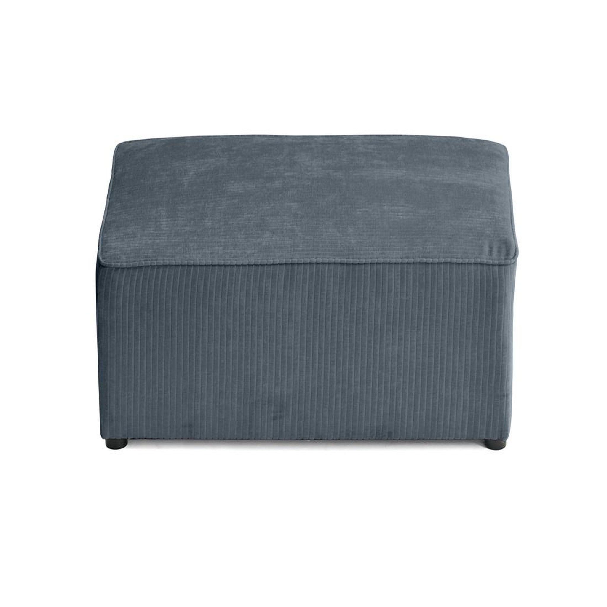 Voir la diapositive 1 : BEST MOBILIER Topaze - pouf - en velours côtelé plat