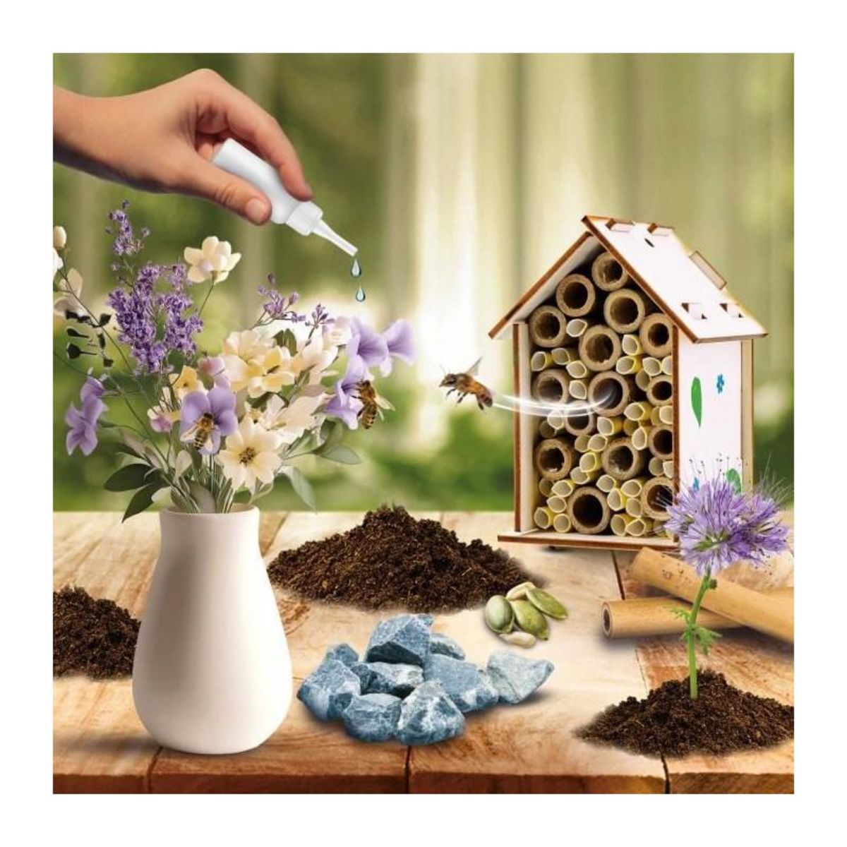 LISCIANI GIOCHI Laboratoire des abeilles - Kit Scientifique - I'M A GENIUS - Expériences variées