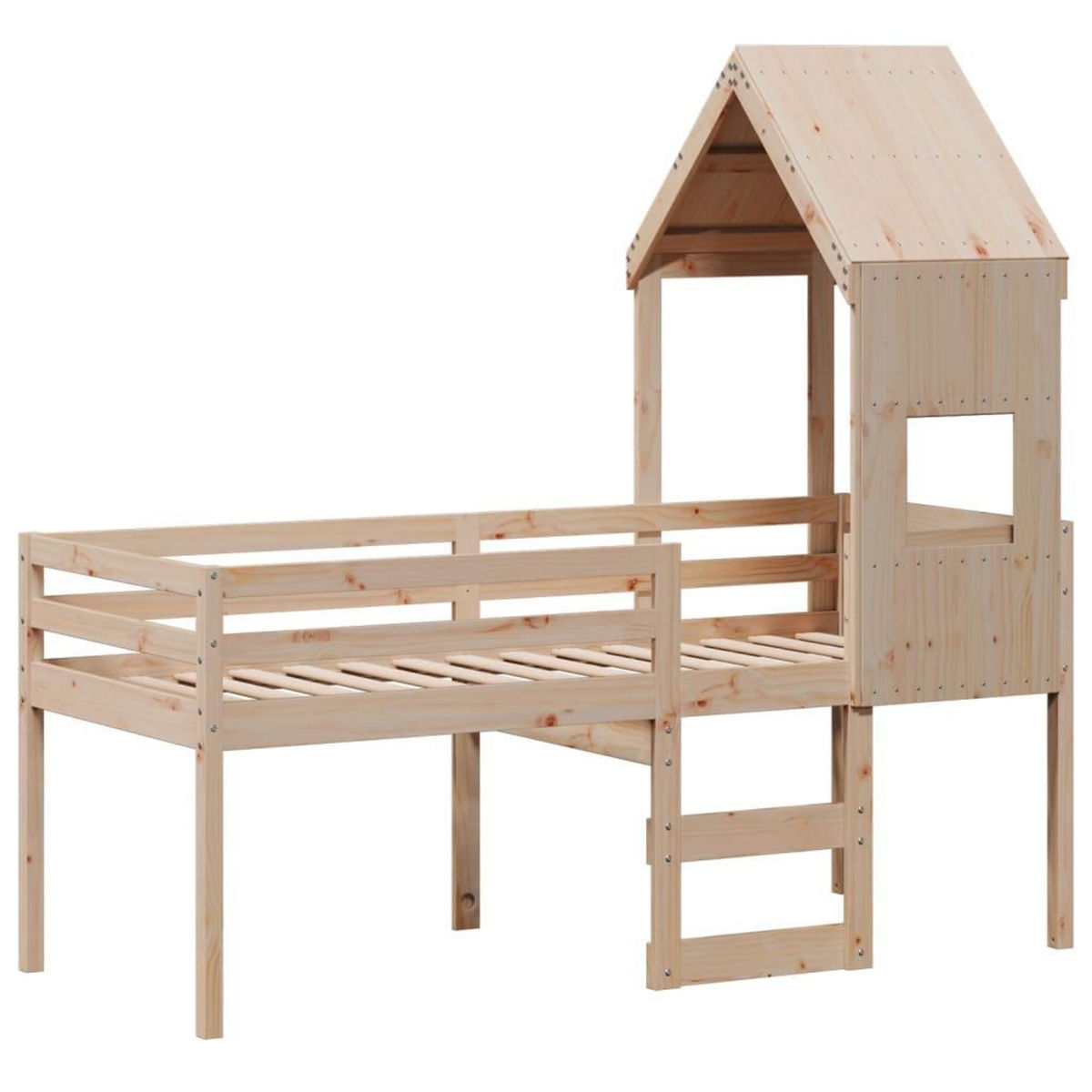 VIDAXL Lit haut sans matelas 90x190 cm bois de pin massif