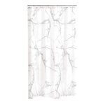 Paris Prix Rideau de Douche Imprimé  Effet Marbre  180x200cm Blanc