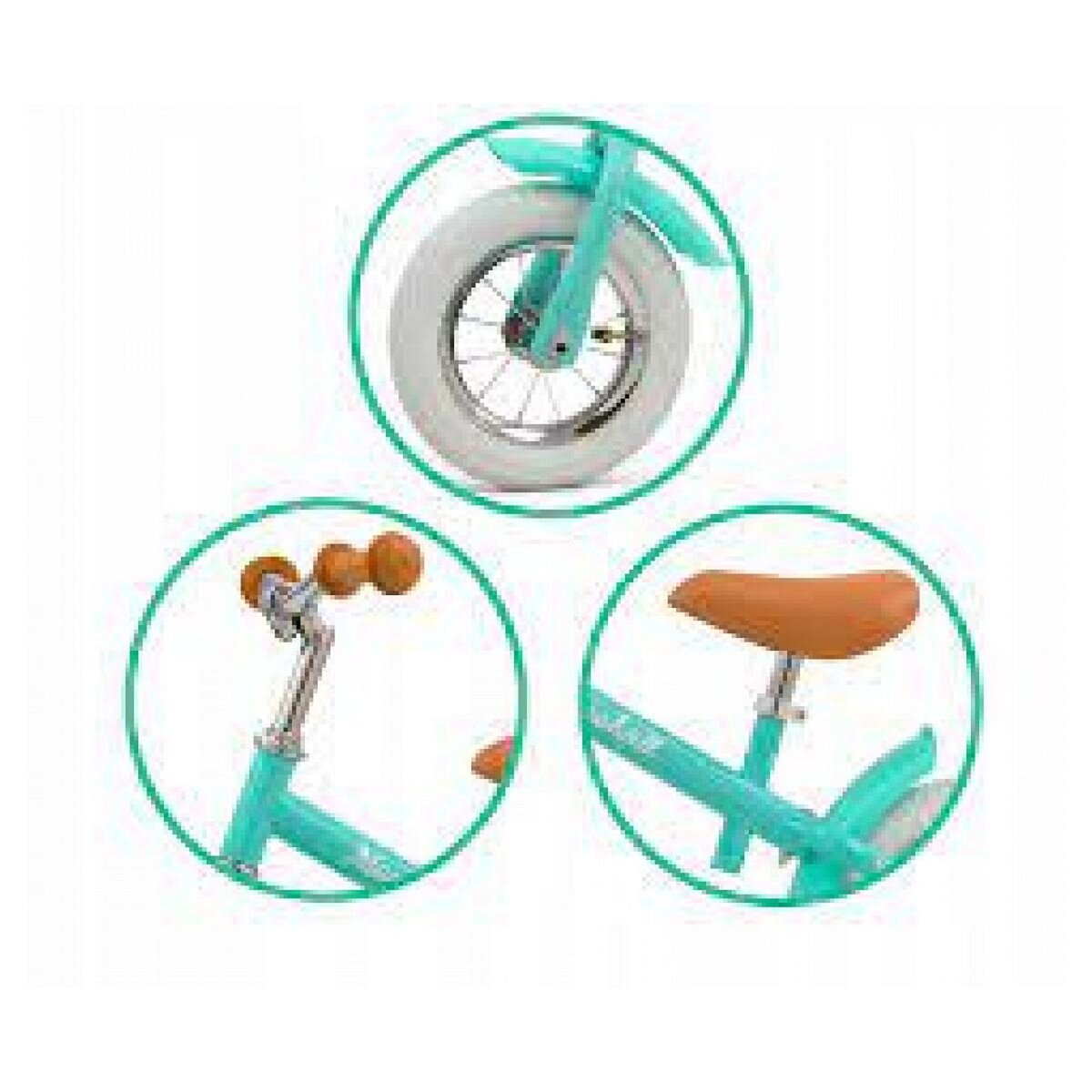 MILLY MALLY Vélo Draisienne Marshall 10 Pouces Menthe pour Enfants