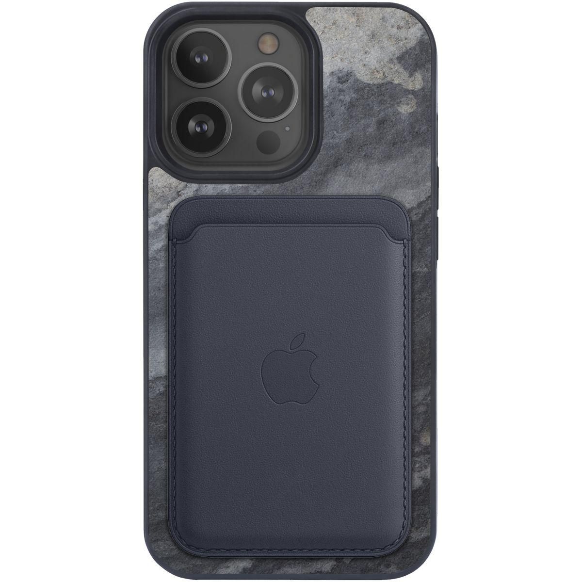 WOODCESSORIES Coque iPhone 13 Pro Bumper pierre MagSafe