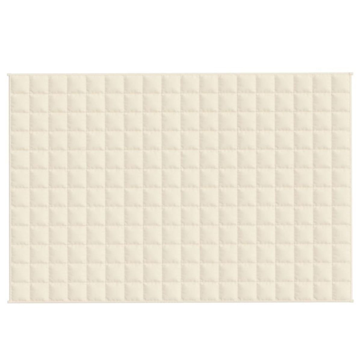 VIDAXL Couverture lestee Creme clair 120x180 cm 5 kg Tissu