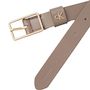 Voir la diapositive 2 : Vero Moda Ceinture Taupe Femme Calvin Klein Square Buckle
