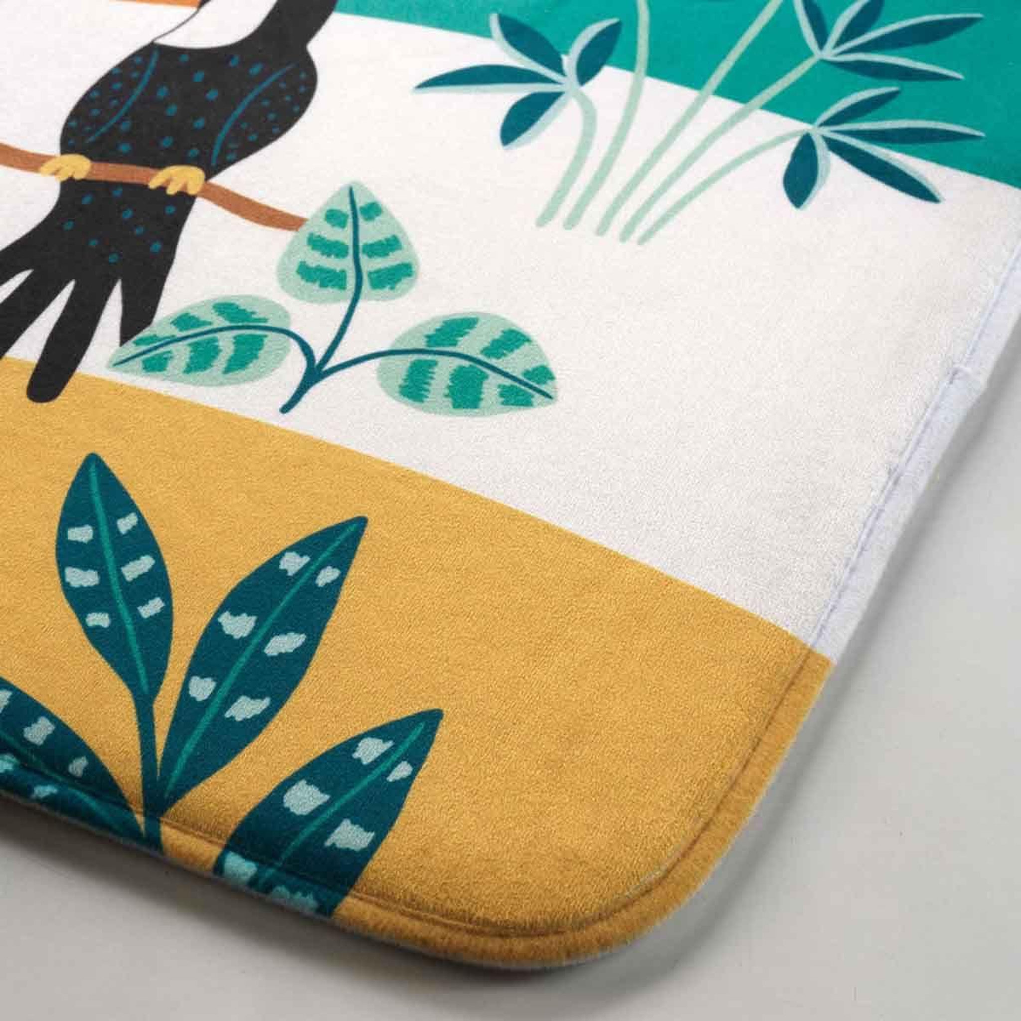 Voir la diapositive 2 : Douceur d'Intérieur Tapis enfant imprimé  jungle story  45x75cm vert