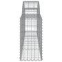 Voir la diapositive 5 : VIDAXL Paniers a gabions arques 11 pcs 200x30x60/80 cm Fer galvanise