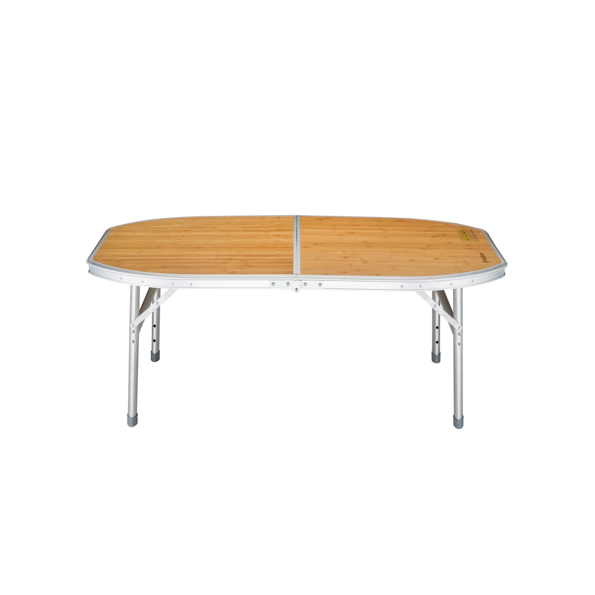 KINGCAMP Table de camping pliable avec poignée de transport - kingcamp - forme arrondie