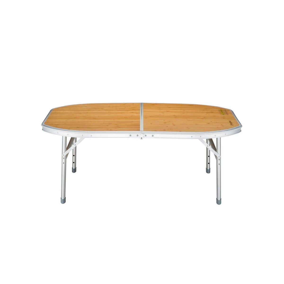 KINGCAMP Table de camping pliable avec poignée de transport - Kingcamp - Forme arrondie