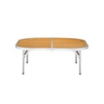 KINGCAMP Table de camping pliable avec poignée de transport - Kingcamp - Forme arrondie