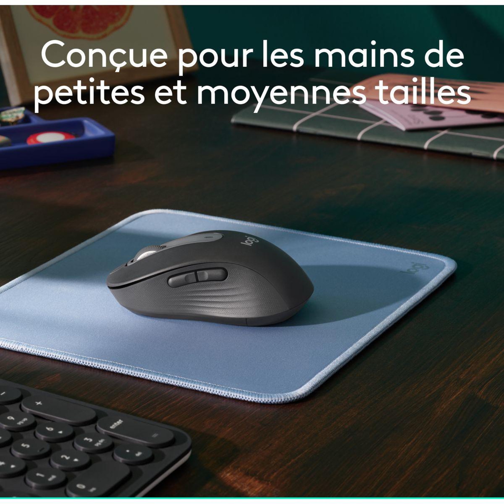Voir la diapositive 3 : Logitech Souris sans fil signature m650 graphite