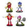 Voir la diapositive 1 : LANSAY SONIC - 4 FIGURINES ARTICULÉES - 7,5 CM (ASST)