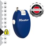 Master lock 4603EURD Cadenas à Combinaison avec Câble Rétractable, Couleur Aléatoire, 5,4 x 2,1 x 7,2 cm