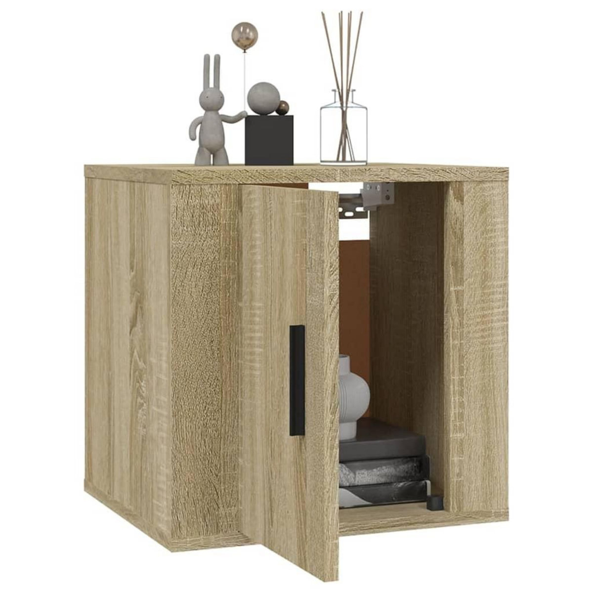 VIDAXL Meuble TV mural Chene sonoma 40x34,5x40 cm