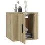 Voir la diapositive 3 : VIDAXL Meuble TV mural Chene sonoma 40x34,5x40 cm