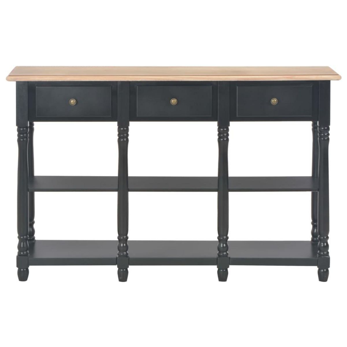 VIDAXL Table console Noir 120x30x76 cm MDF