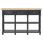 Voir la diapositive 2 : VIDAXL Table console Noir 120x30x76 cm MDF