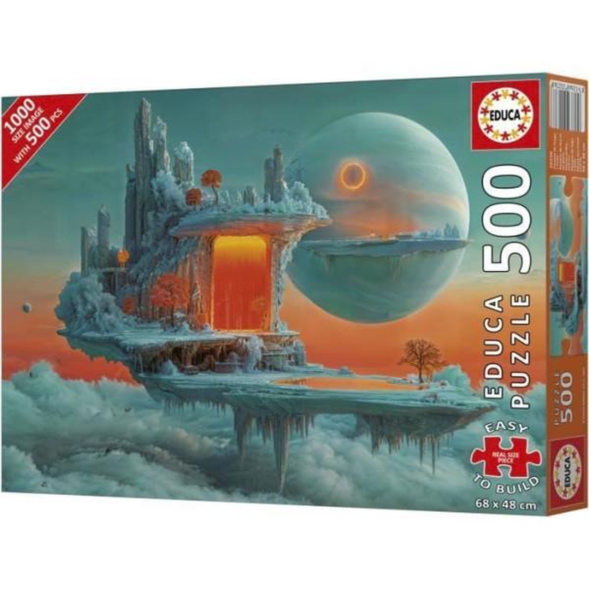 Voir la diapositive 3 : EDUCA Puzzle - educa - planete de feu et de glace - 500 pieces - 68x48 cm - a partir de 10 ans