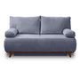 Voir la diapositive 1 : BEST MOBILIER Cristal - canapé 3 places - convertible avec coffre - en velours texturé