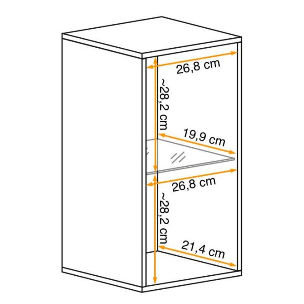 Paris Prix Bloc Mural LED Design  Switch IV  60cm Noir