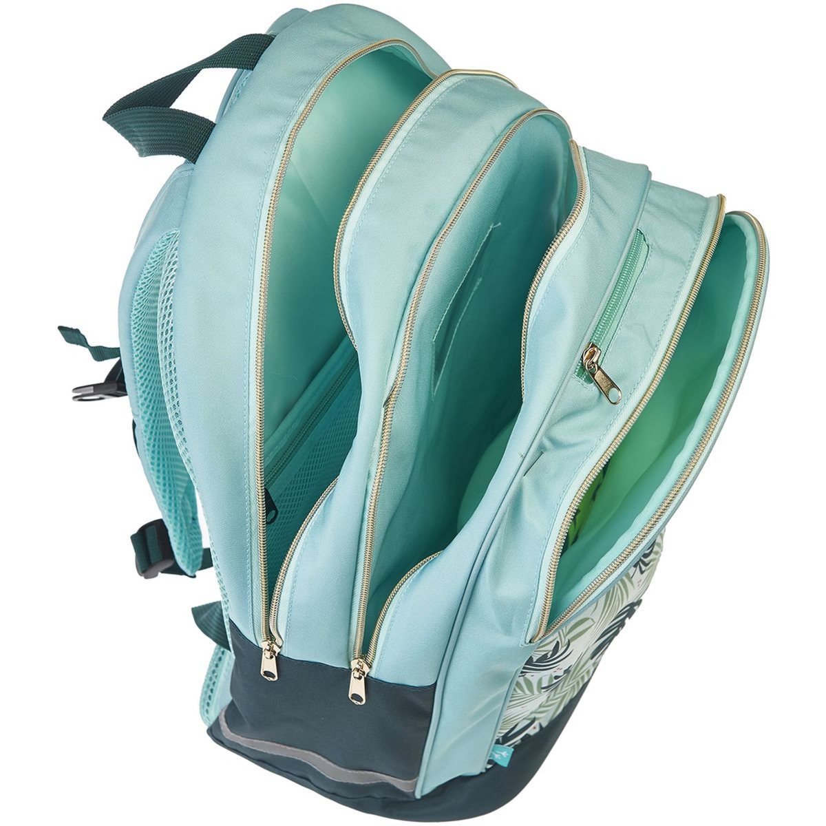 AUCHAN Sac à dos 2 compartiments 43 cm bleu Tropical Move