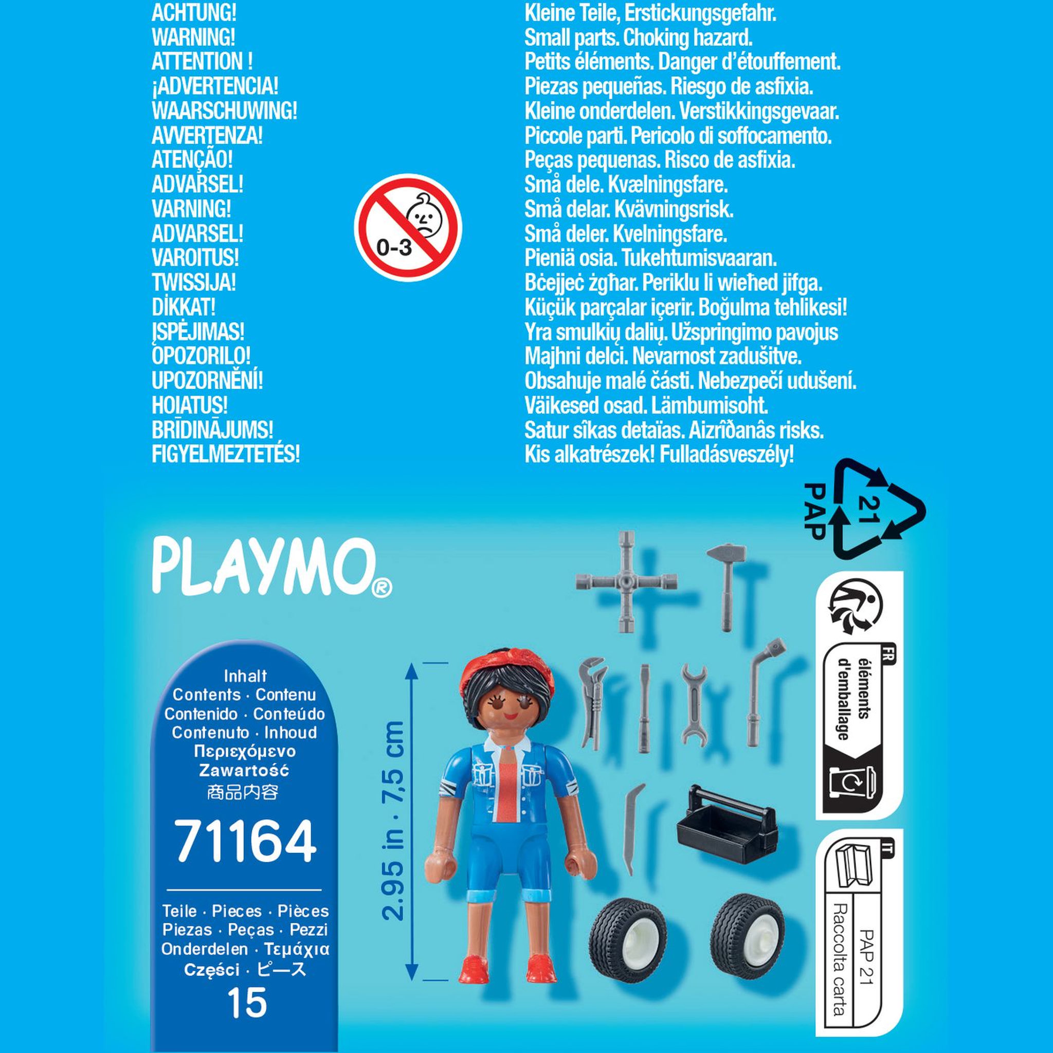 Voir la diapositive 4 : PLAYMOBIL 71164 Mécanicienne 