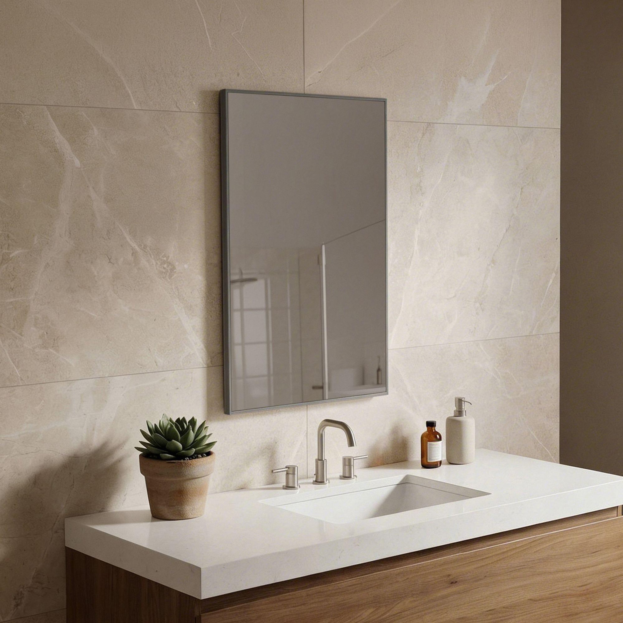 Voir la diapositive 2 : Habitat et Jardin Miroir décoratif en bois  purus 55  -  cm - transparent