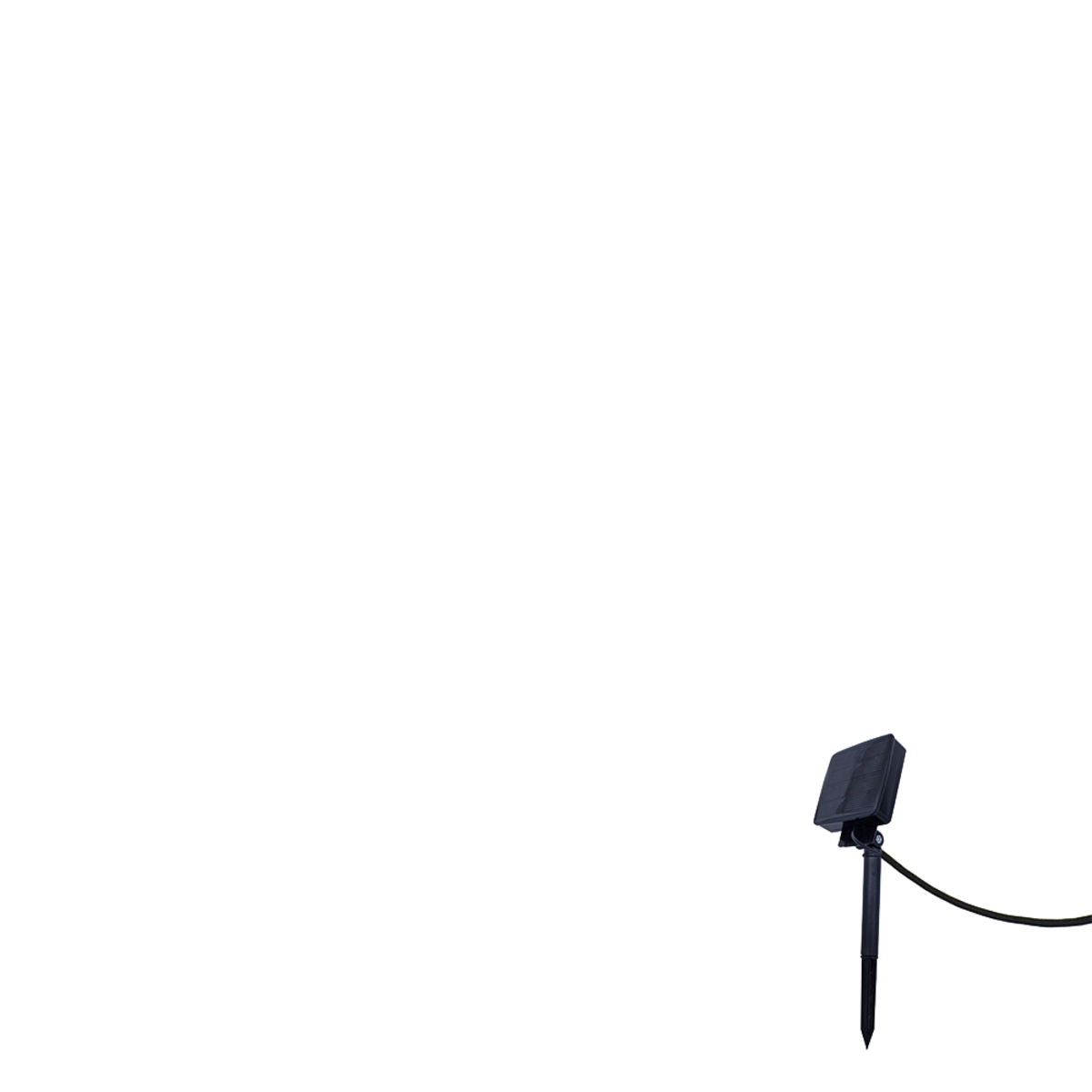 Lumisky Cube solaire lumineux multicolore CASY Blanc Plastique H30cm