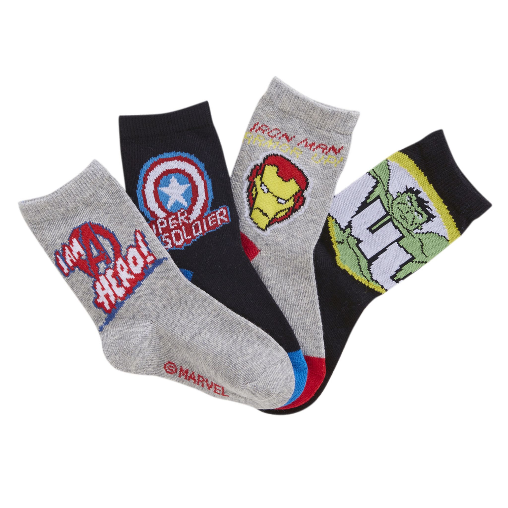 Pack De Chaussettes Marvel Avengers Pour Garçons - Coton Doux, Tailles 23/26 à 35/38 - Cadeau Enfant Héros Préférés