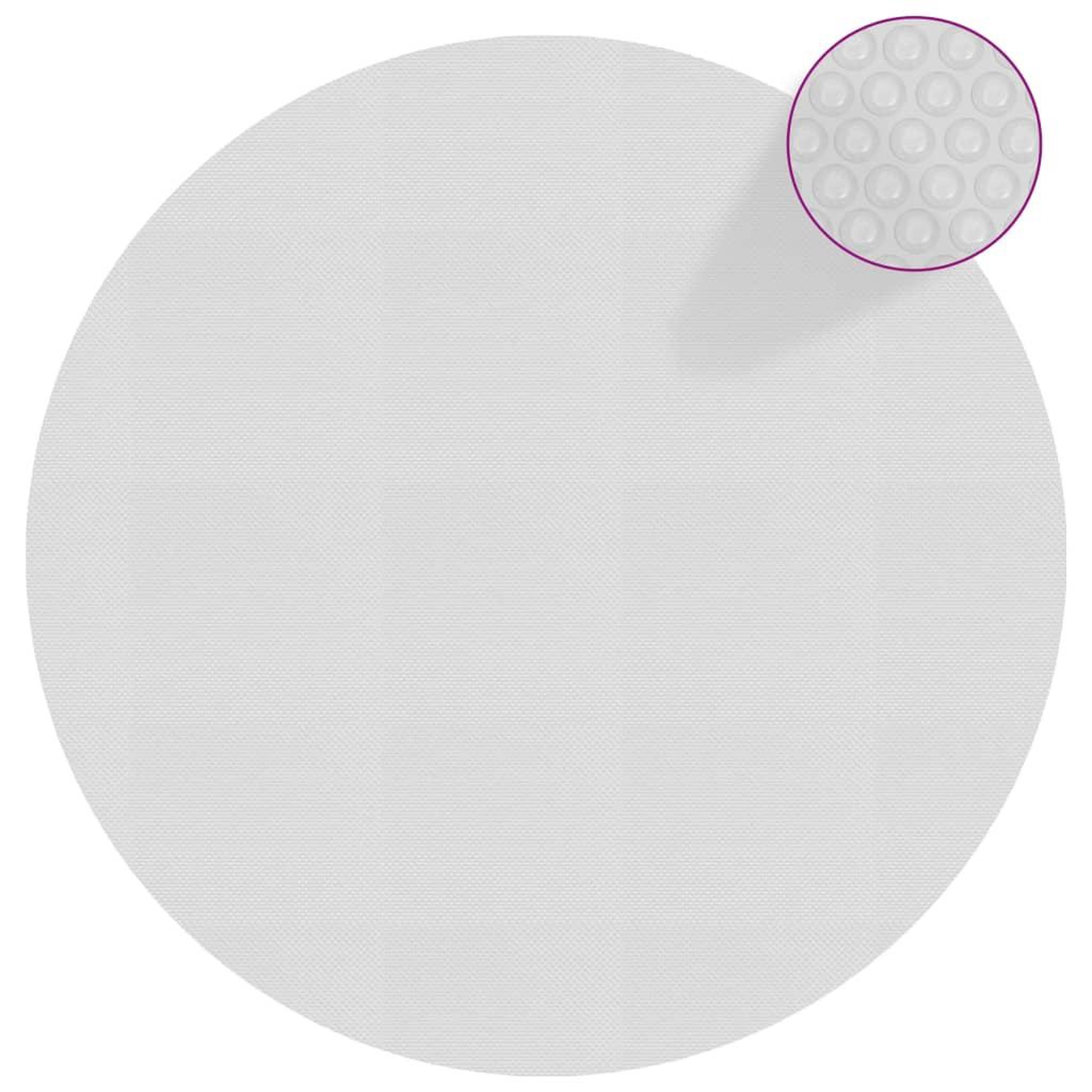 Voir la diapositive 1 : VIDAXL Film solaire de piscine flottant PE 455 cm Gris