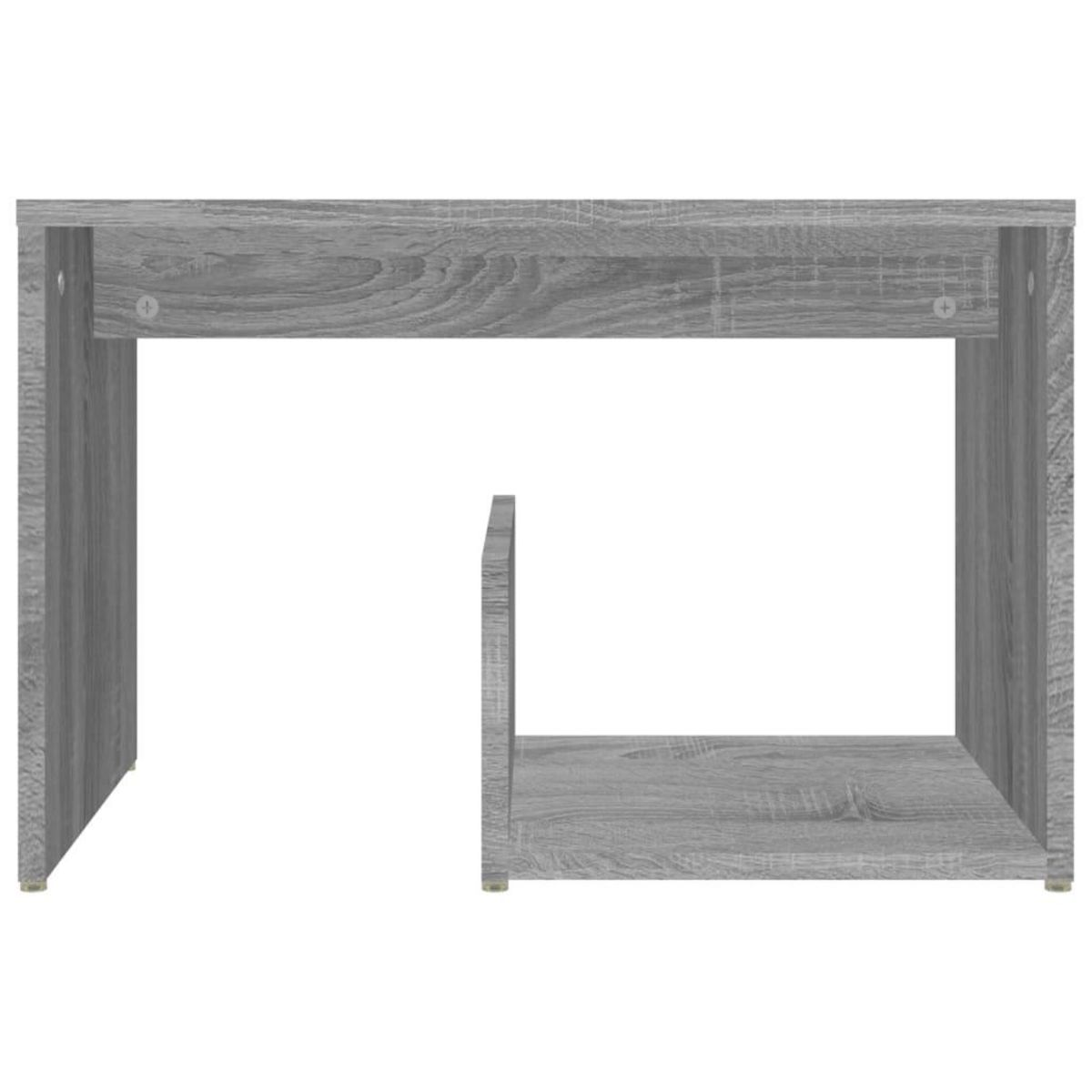VIDAXL Table d'appoint Sonoma gris 59x36x38 cm Bois d'ingenierie