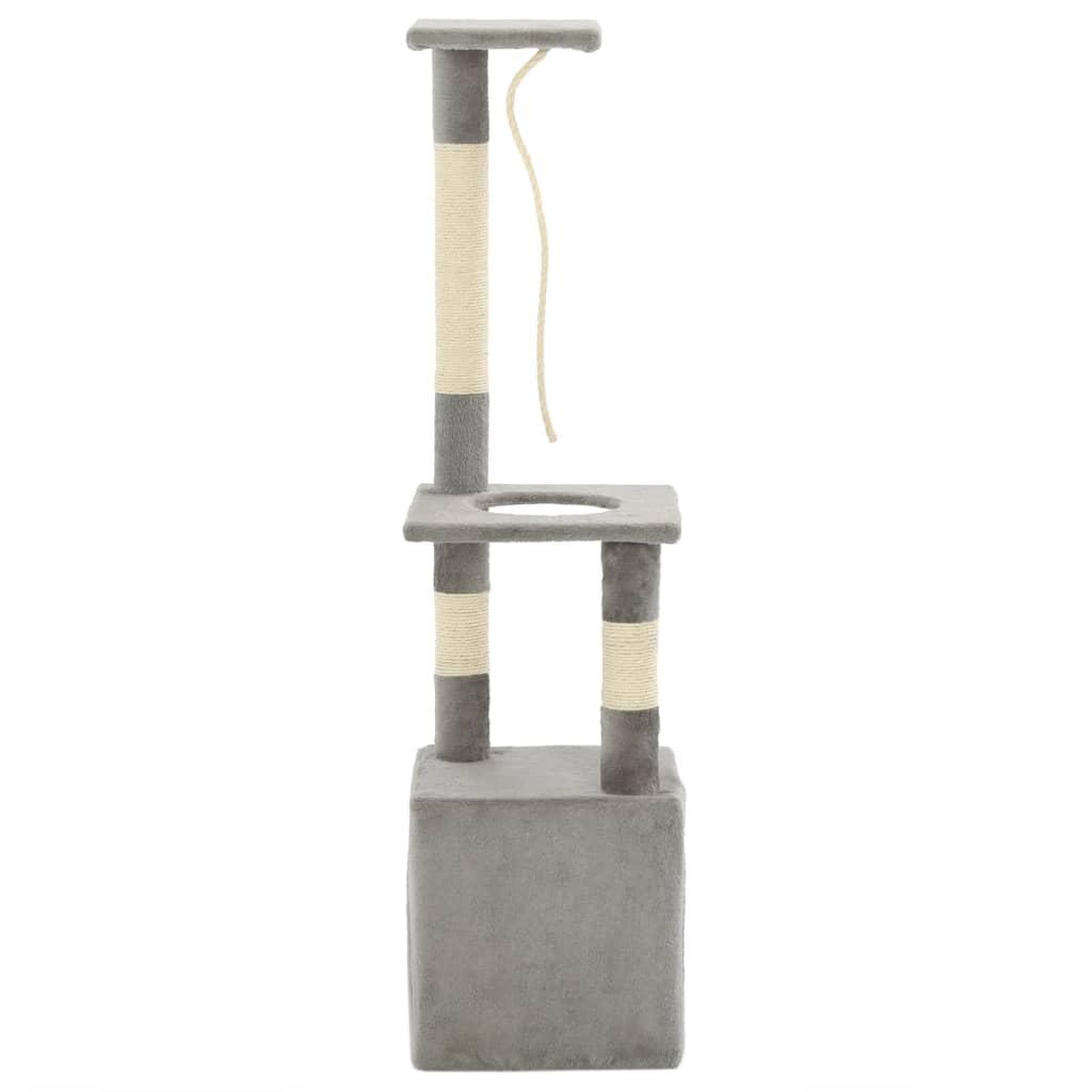 Voir la diapositive 4 : VIDAXL Arbre a chat avec griffoirs en sisal 109 cm Gris