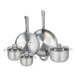 ELO Ensemble de 2 Poêles de cuisson 28 et 32 cm et 3 faitouts 14, 16 et 20 cm Elo Profi Brillant