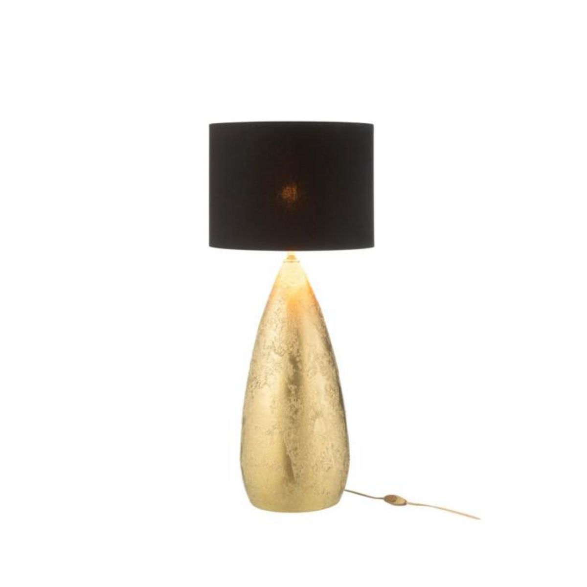 Paris Prix Lampe à Poser Goutte en Céramique  Plum  79cm Or