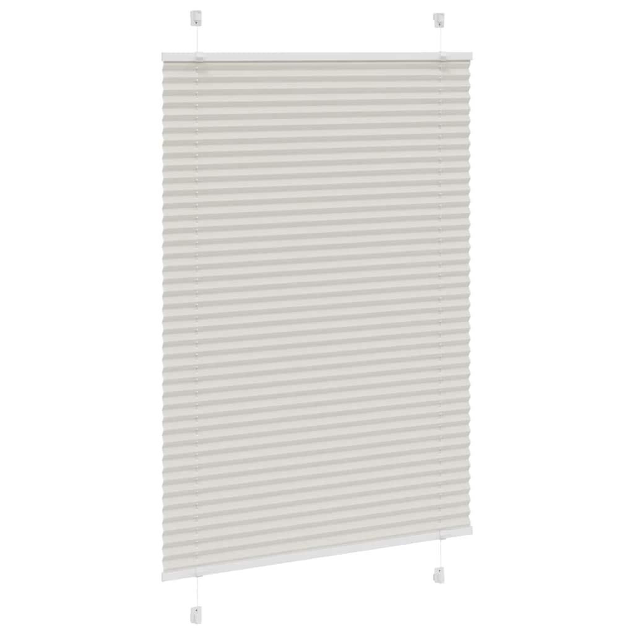 Voir la diapositive 3 : VIDAXL Store plisse gris clair 85x100 cm largeur du tissu 84,4 cm
