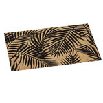 SECRET DE GOURMET Set de table rectangulaire Palmier - 45 x 30 cm - Noir et beige